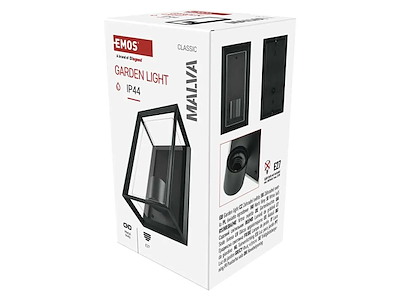 EMOS MALVA Udendørs Væglampe E27 IP44