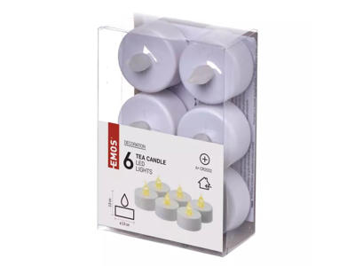 EMOS LED Fyrfadslys 6-PAK m/batterier