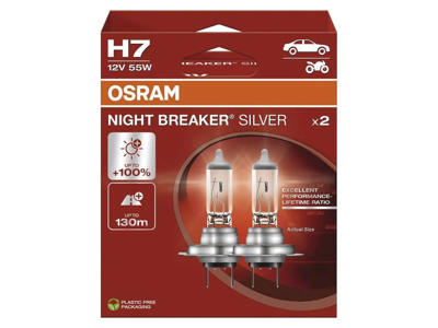 H7 OSRAM Night Breaker Silver 55W 12V | 2-Pak