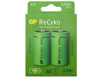 GP ReCyko D Batteri | 2-pak