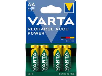 Varta Recharge Power AA Batterier | 4-Pak