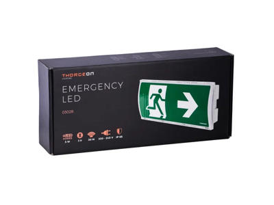 LED Nødudgang/Flugtvejs (Hvid) 30m