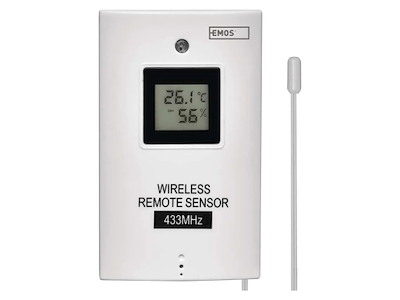 EMOS E05018 Trådløs Sensor til Vejrstation 433 MHz