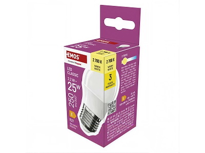 EMOS Classic Mini Globe LED Pære E27 2,2W (25W) 2700K