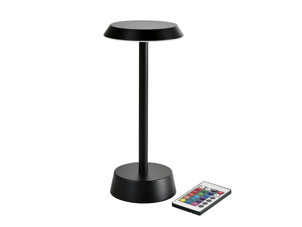 Nour LED Bordlampe Sort 2700K | Pakke med 6 stk. inkl. Ladestationer