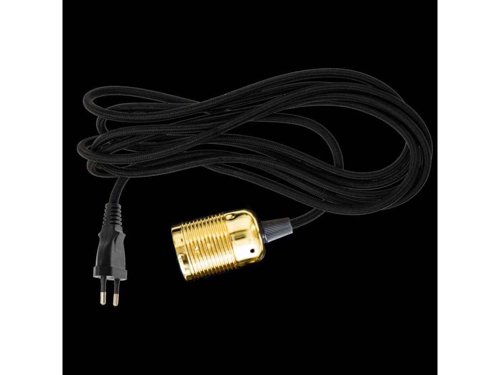 Stofledning Messing E27