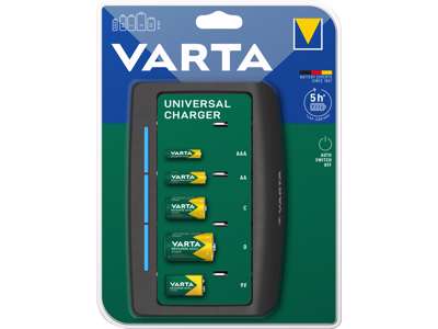 Varta Universal Batterilader F/AAA, AA, C, D, 9V