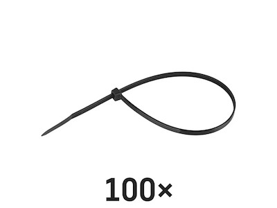 EMOS Kabelstrips 300×4,8 mm | Sort | 100 stk