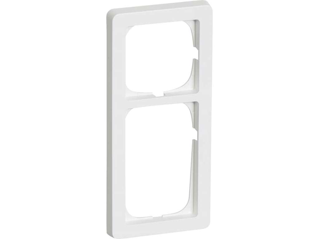Ramme F/Afbryder + Stikkontakt Hvid 2½ Modul
