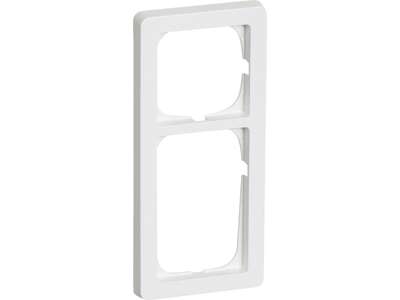 Ramme F/Afbryder + Stikkontakt Hvid 2½ Modul