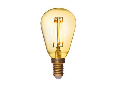 Danlamp Mini Edison LED Krone Gold 1,5W (15W) 2000K E14 | Dæmpbar