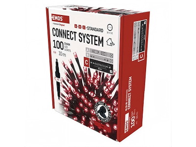 EMOS Connect System Standard (C) LED Lyskæde 10 m Rød