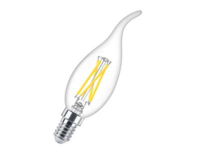 Philips MASTER LED Kerte m. bøjet top 4W (25W) E14 | Dæmpbar