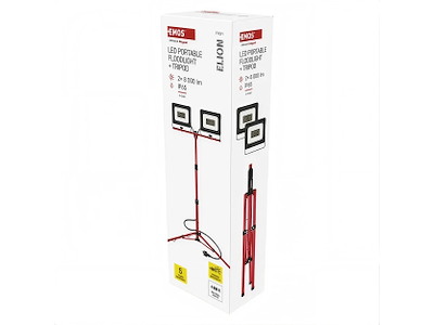 EMOS Lighting ELION LED Arbejdslampe med Stativ 2 x 50W 4000K