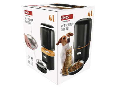 EMOS Pet Care | Foderautomat m. timer | 4 liter