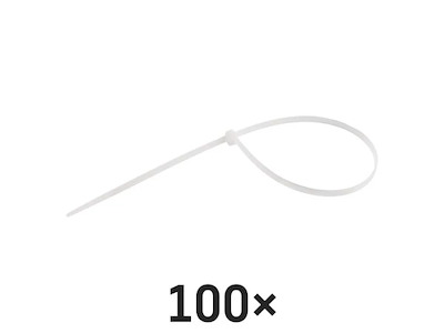 EMOS Kabelstrips 350×4,8 mm | Hvid | 100-Pak