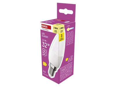 EMOS LED Kerte 2,5W (32W) 2700K E14