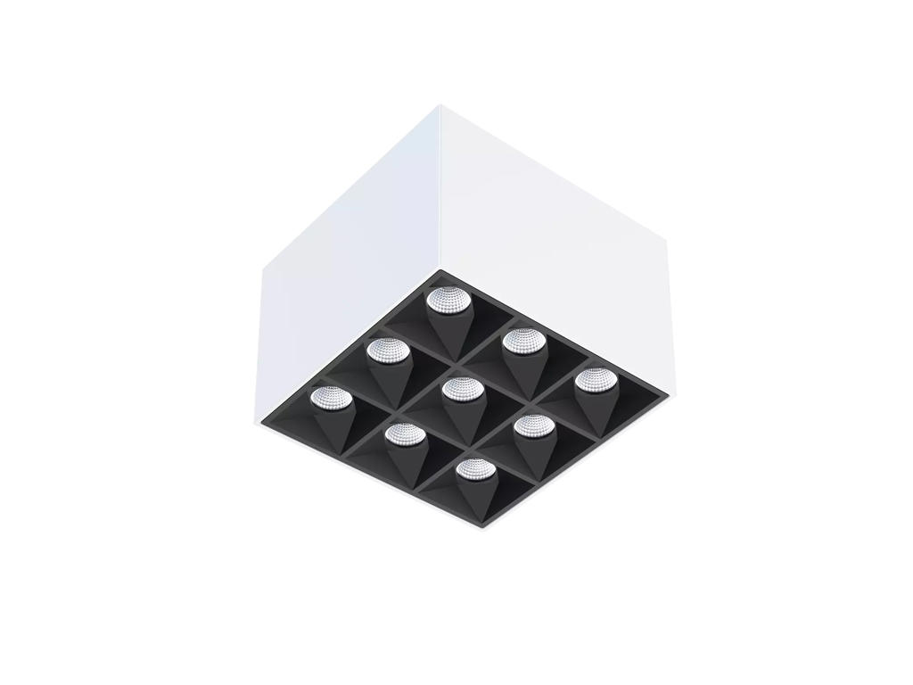 Downlight Påbyg 830 18W Hvid UGR<17