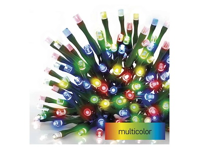 EMOS LED Lyskæde Multicolor 8M m/timer