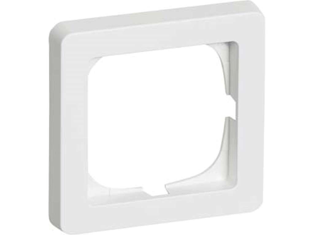 Ramme 63 F/Afbryder Hvid 1 Modul