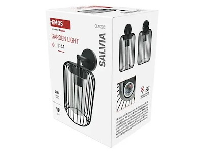 EMOS SALVIA Udendørs Væglampe E27 IP44 28,5cm