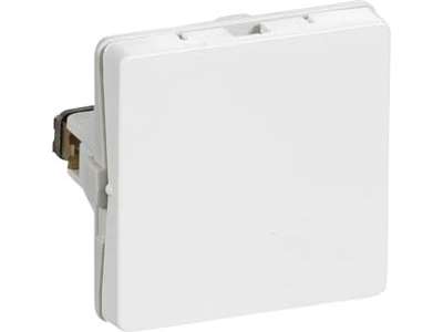 Blænddæksel Indsats Hvid 1 Modul