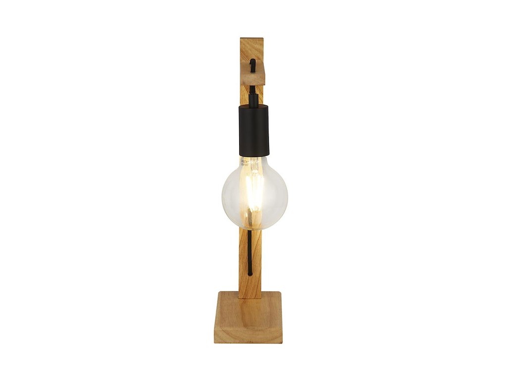 Searchlight Bordlampe Woody Træ & Sort