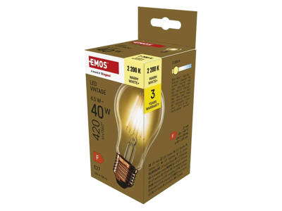 EMOS LED Pære 4,5W (40W) 2200K 