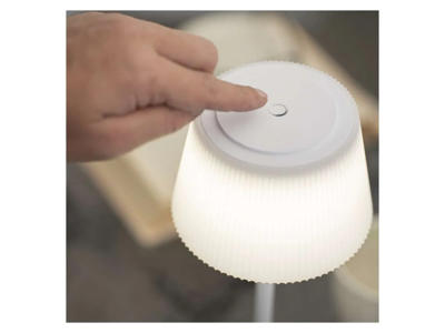 Bordlampe Hvid IP44 Genopladelig