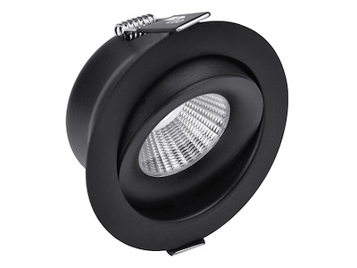 EVO E 6W LED Downlight 2700K Ø68-83mm Sort | Triac Dæmpbar