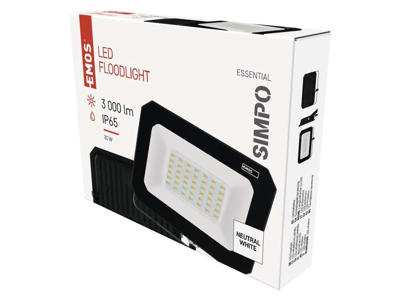 LED Projektør 30W 4000K IP65