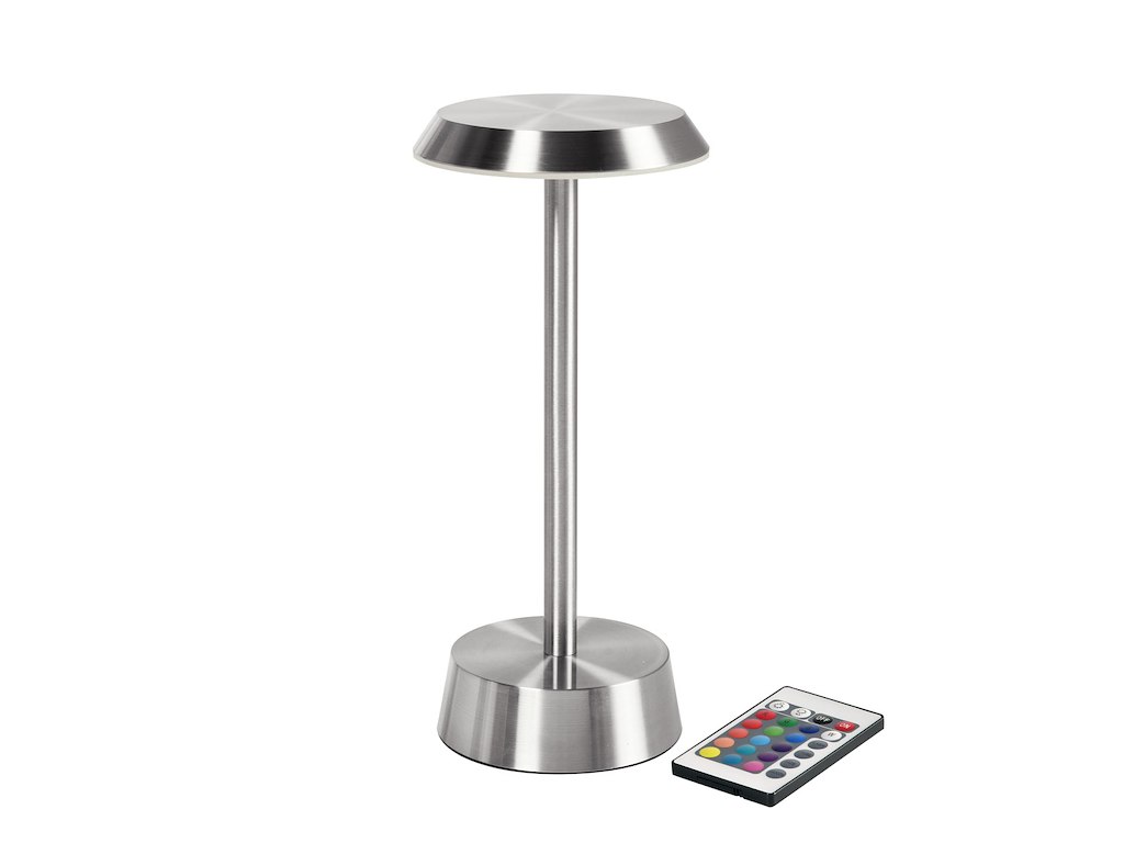 Nour LED Bordlampe Sølv 2700K | Pakke med 6 stk. inkl. Ladestationer