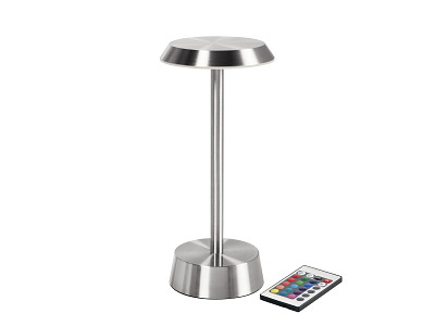 Nour LED Bordlampe Sølv 2700K | Pakke med 6 stk. inkl. Ladestationer