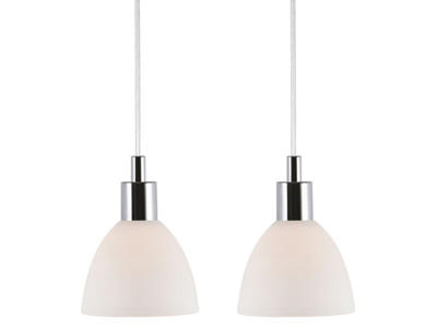Nordlux Pendelsæt Ray krom/opal 