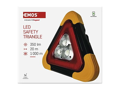 EMOS LED Advarselstrekant COB LED & Rød LED