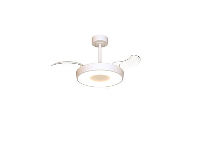Mantra Coin Fan Mini Smart Loftventilator med LED-Lys Hvid