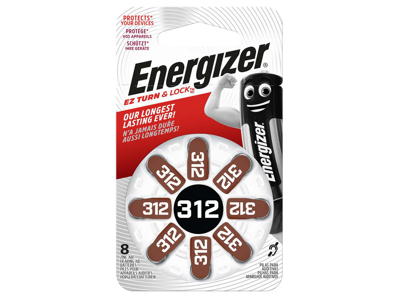 Energizer Høreapparat 312-Batteri | 8-Pak