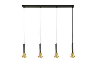 Searchlight Pendel Signal Black & Gold