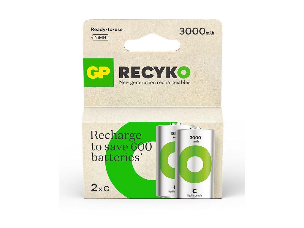 GP ReCyko C Batteri | 2-pak