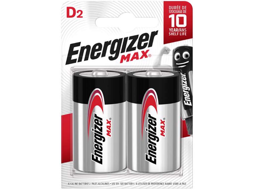 Energizer Max D Batterier | 2-Pak