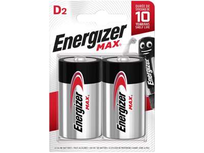 Energizer Max D Batterier | 2-Pak