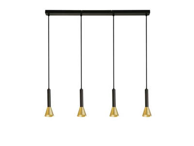 Searchlight Pendel Signal Black & Gold