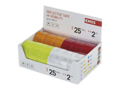 Reflex Tape 12x2m 4 farver 12-PAK
