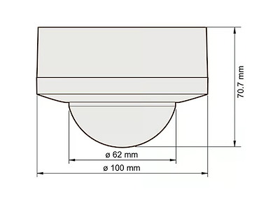 NIKO Bevægelsessensor M48HC DALI-2 master højloft påbyg 18-53 m 360gr.