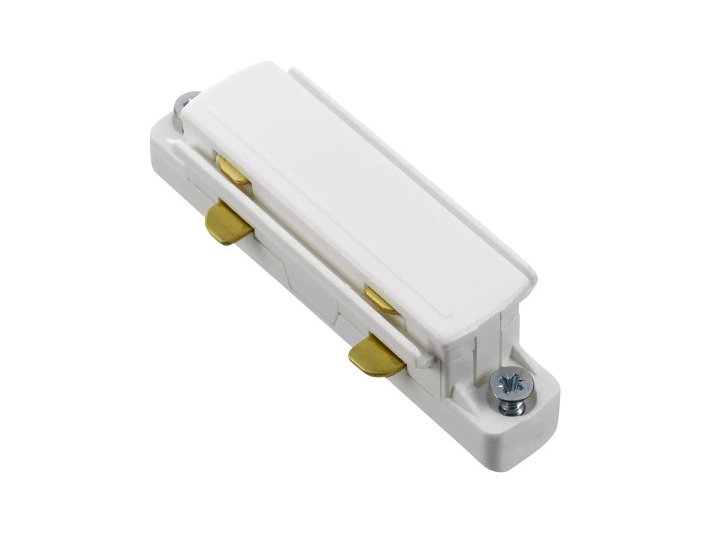Global Lige Connector - 1-Faset Hvid