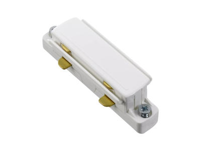 Global Lige Connector - 1-Faset Hvid