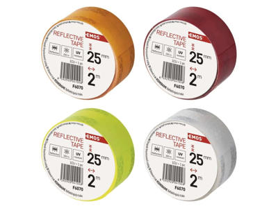 Reflex Tape 12x2m 4 farver 12-PAK