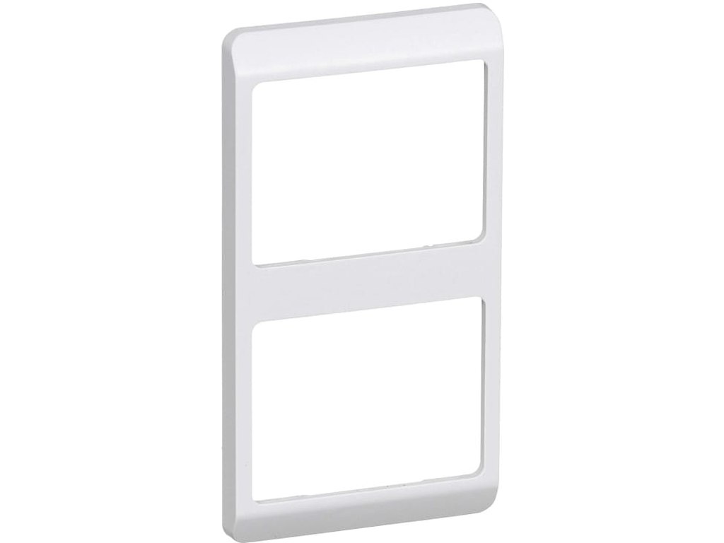 LK Opus 66 ramme 2 modul lodret – hvid