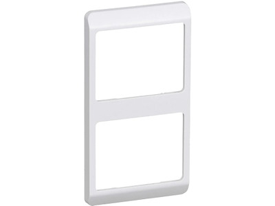 LK Opus 66 ramme 2 modul lodret – hvid