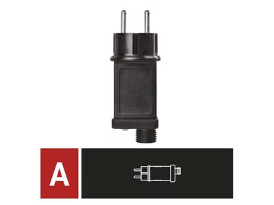 Adapter til Lyskæder 230V M/Timer funktion 6/18timer   (A)